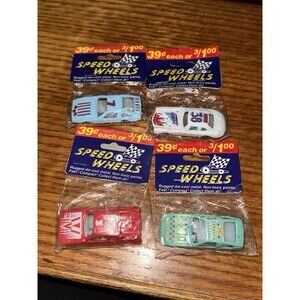 Speed Wheels Die Cast Toy Cars Lot of 4 Sealed Mixed Colors